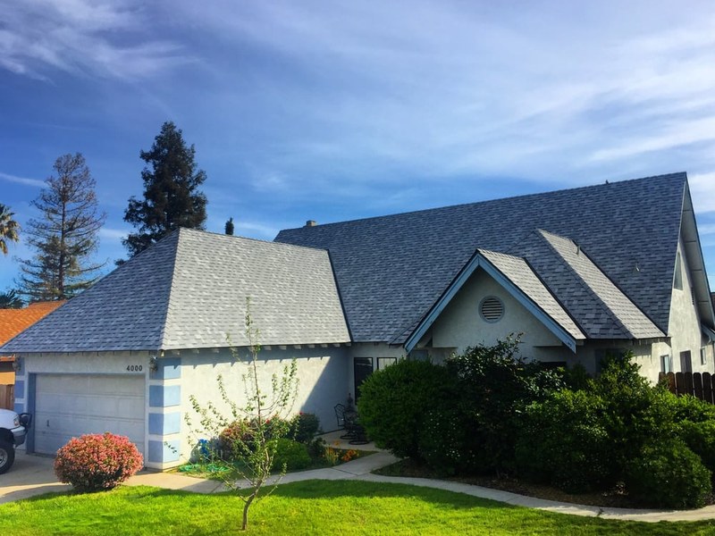 New roof on a multi-gable home with multiple valleys
