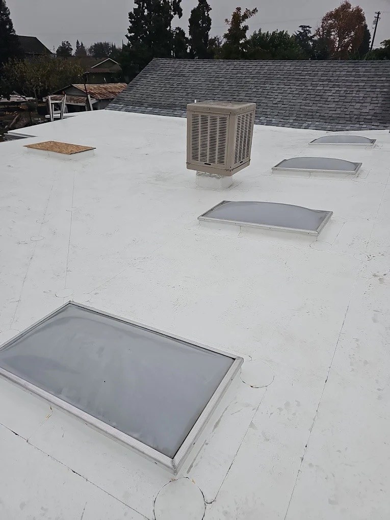 Multi-family apartment roofing project by DeHart Roofing in Stanislaus County